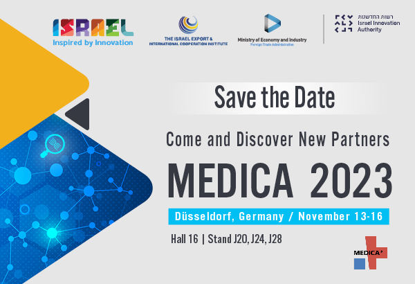 Medica 2023 | Israel Pavilion Hall 16 Stand J20, J24,&nbsp;J28